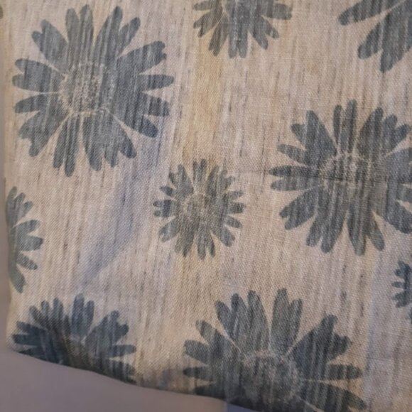 New Canvas Boho Floral Greige Teal Purse Shoulder Bag Pretty fabric! - Picture 9 of 10